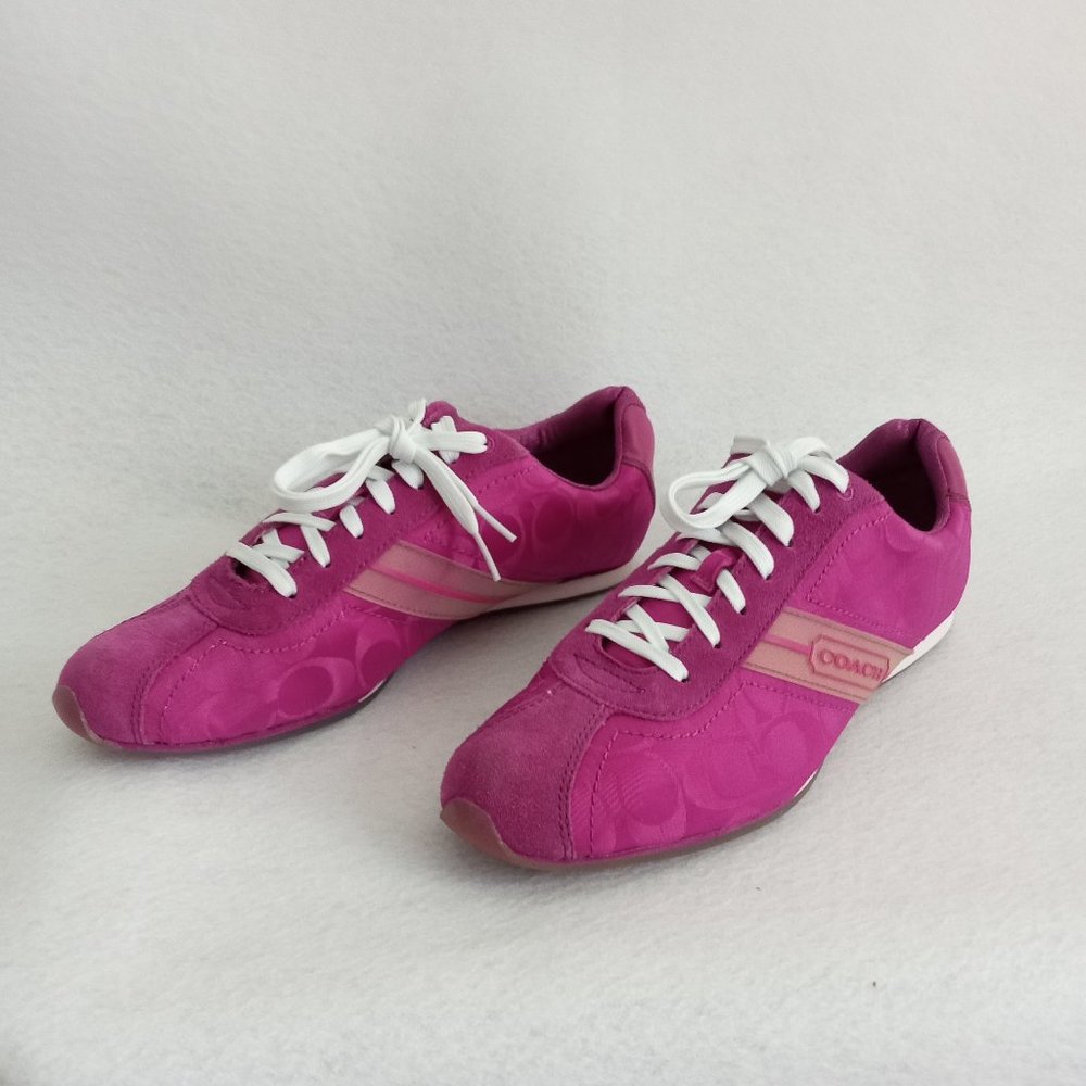 COACH Meredith A1401 Women's Fuchsia/Pink Lace Sneaker Size 10 NWOT